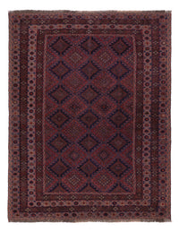 Kelim Afghan Teppich 156x198cm - dunkelrot – product image