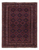 Kelim Afghan Teppich 156x198cm - dunkelrot