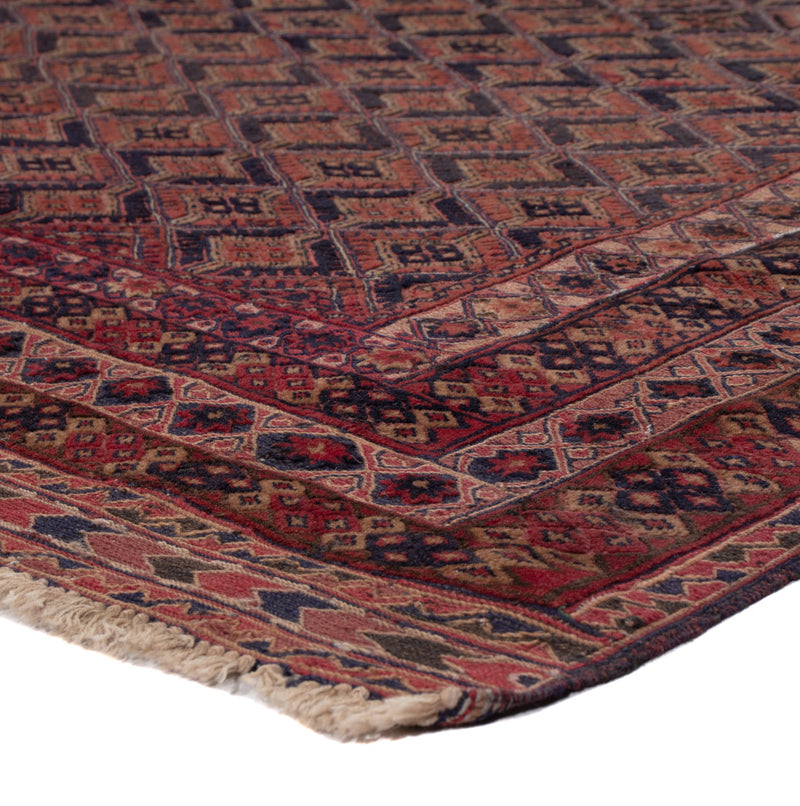 Kelim Afghan Teppich 150x192cm - dunkelrot