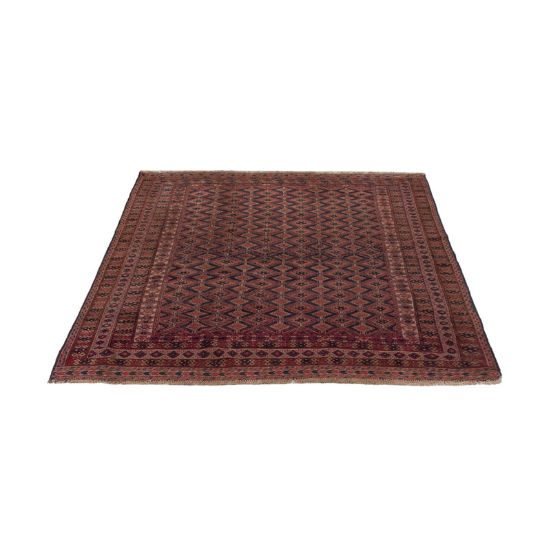 Kelim Afghan Teppich 150x192cm - dunkelrot