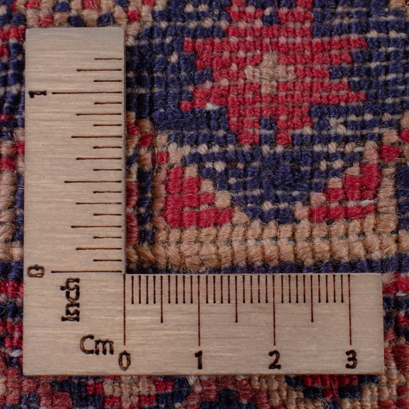 Kelim Afghan Teppich 150x192cm - dunkelrot