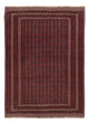 Kelim Afghan Teppich 145x205cm - dunkelrot