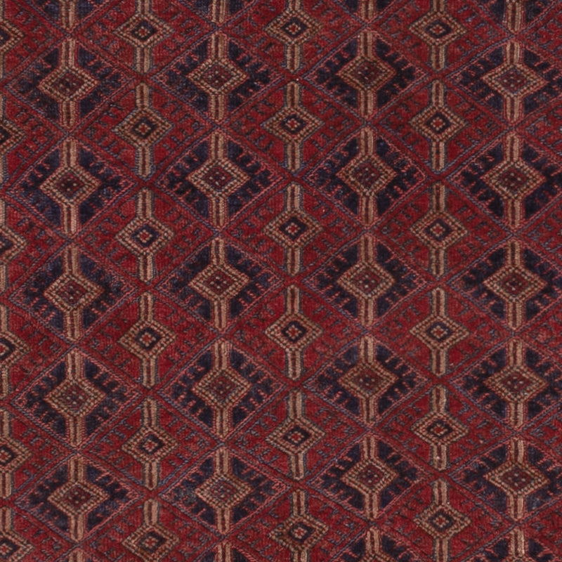 Kelim Afghan Teppich 145x205cm - dunkelrot