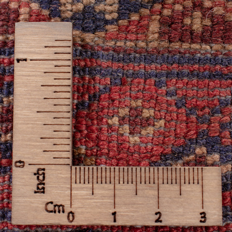 Kelim Afghan Teppich 145x205cm - dunkelrot