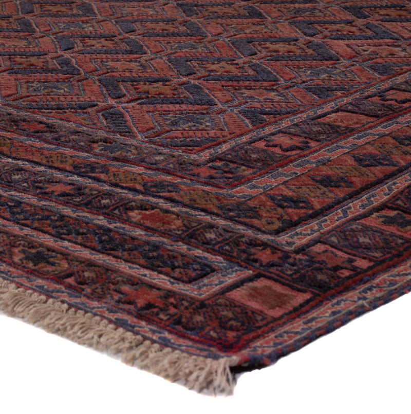 Kelim Afghan Teppich 159x170cm - dunkelrot