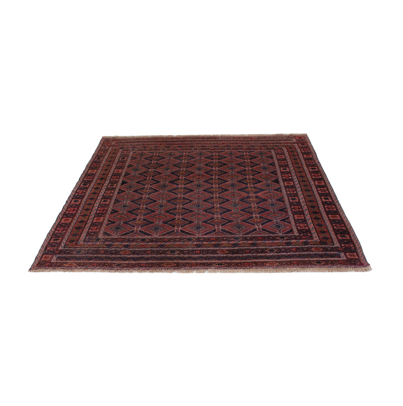 Kelim Afghan Teppich 159x170cm - dunkelrot