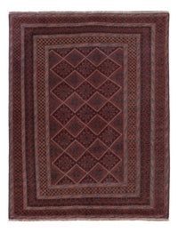 Kelim Afghan Teppich 135x177cm - dunkelrot – product image