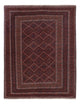 Kelim Afghan Teppich 135x177cm - dunkelrot