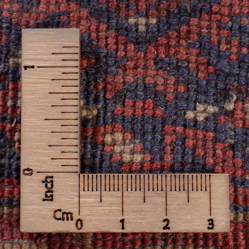 Kelim Afghan Teppich 135x177cm - dunkelrot