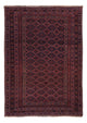Kelim Afghan Teppich 158x224cm - dunkelrot