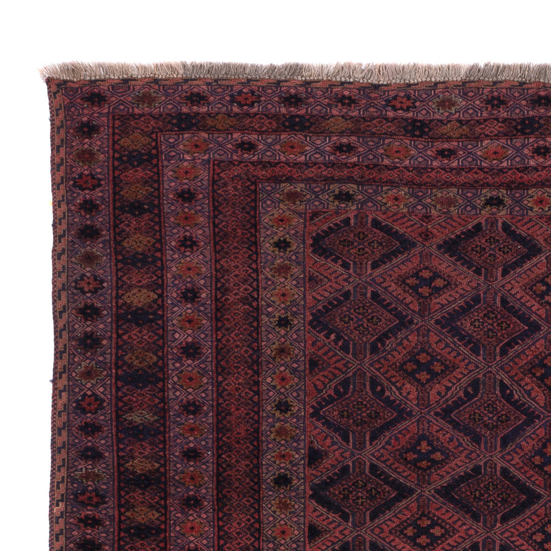 Kelim Afghan Teppich 158x224cm - dunkelrot