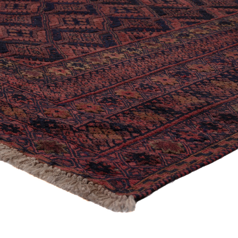 Kelim Afghan Teppich 158x224cm - dunkelrot