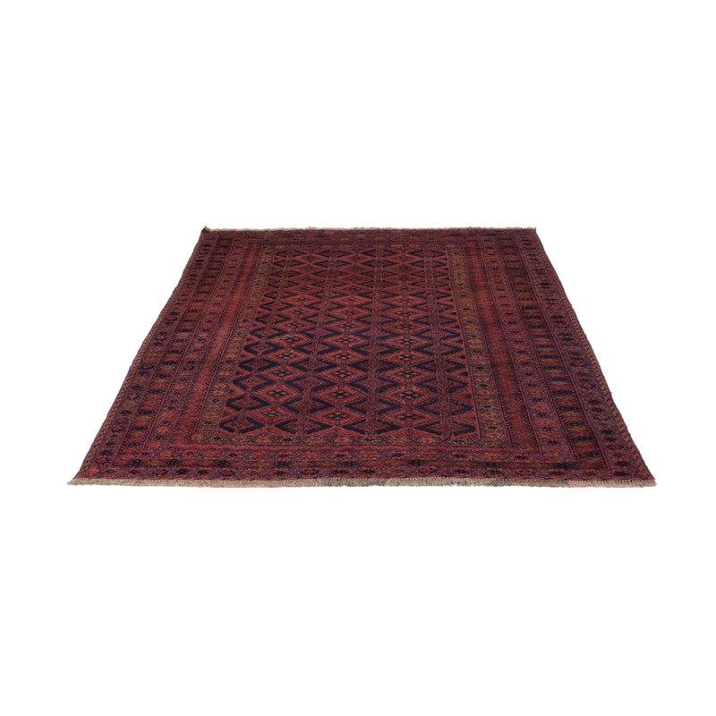 Kelim Afghan Teppich 158x224cm - dunkelrot