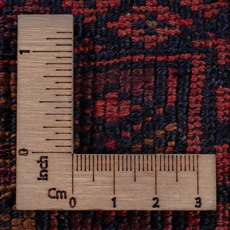 Kelim Afghan Teppich 158x224cm - dunkelrot