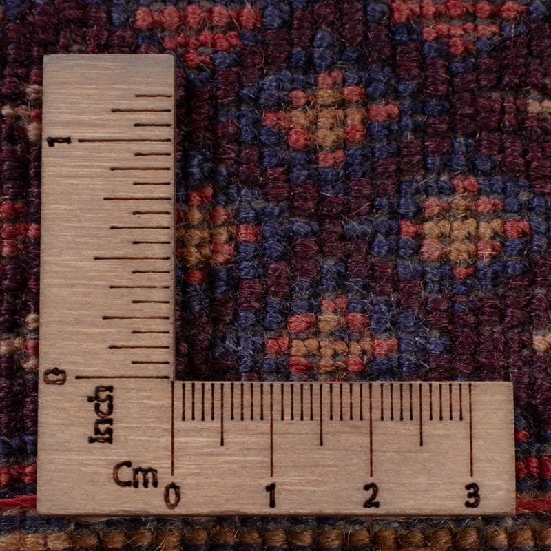 Kelim Afghan Teppich 144x200cm - dunkelrot