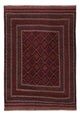 Kelim Afghan Teppich 139x198cm - dunkelrot