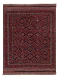 Kelim Afghan Teppich 131x180cm - dunkelrot – product image