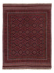 Kelim Afghan Teppich 131x180cm - dunkelrot
