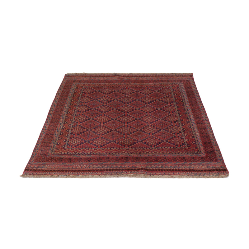 Kelim Afghan Teppich 131x180cm - dunkelrot