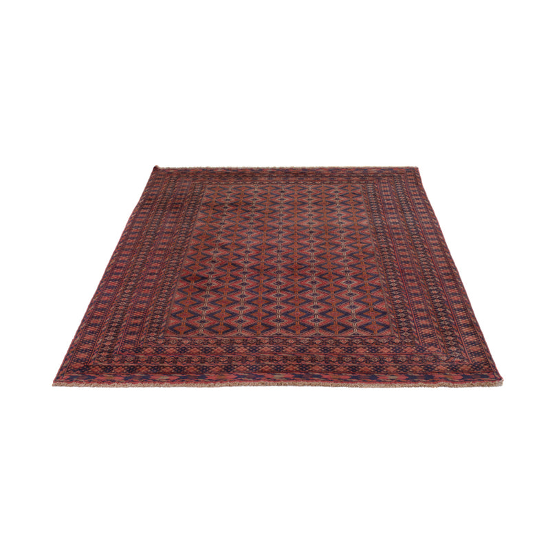 Kelim Afghan Teppich 145x208cm - dunkelrot