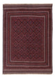 Kelim Afghan Teppich 139x200cm - dunkelrot