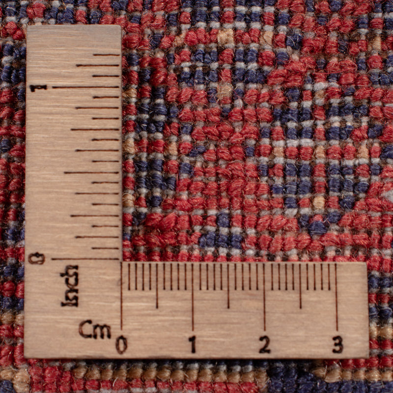 Kelim Afghan Teppich 139x200cm - dunkelrot