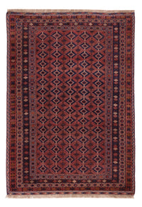 Kelim Afghan Teppich 141x201cm - dunkelrot – product image