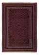 Kelim Afghan Teppich 145x195cm - dunkelrot