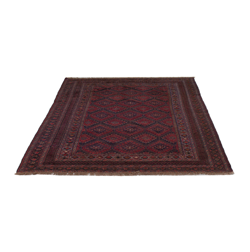 Kelim Afghan Teppich 145x195cm - dunkelrot