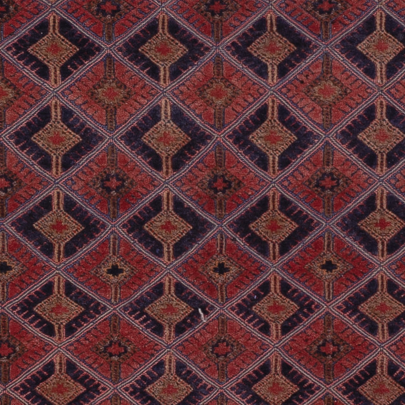 Kelim Afghan Teppich 158x183cm - dunkelrot