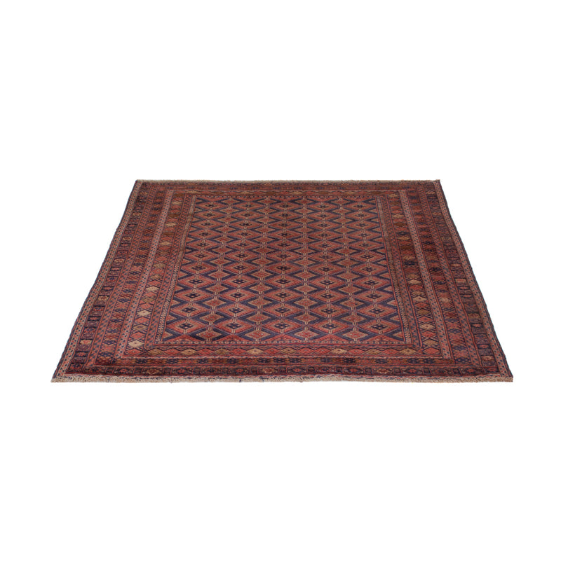 Kelim Afghan Teppich 146x178cm - dunkelrot
