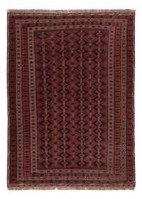 Kelim Afghan Teppich 130x180cm - dunkelrot – product image