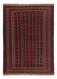 Kelim Afghan Teppich 130x180cm - dunkelrot