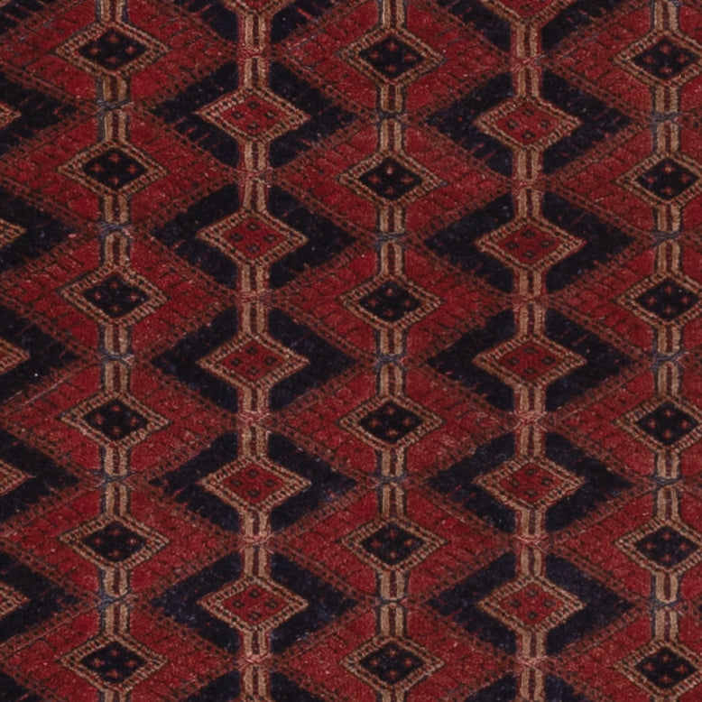 Kelim Afghan Teppich 130x180cm - dunkelrot