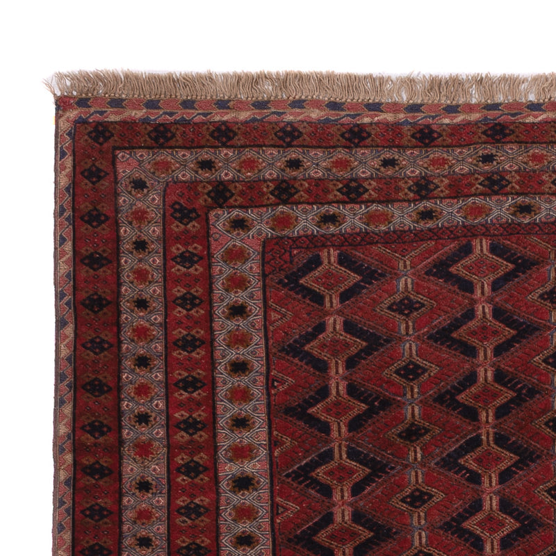 Kelim Afghan Teppich 130x180cm - dunkelrot