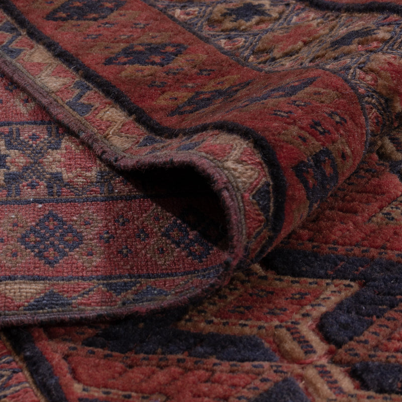 Kelim Afghan Teppich 130x180cm - dunkelrot