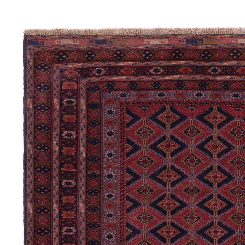 Kelim Afghan Teppich 155x202cm - dunkelrot