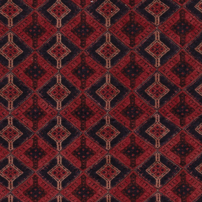 Kelim Afghan Teppich 161x201cm - dunkelrot