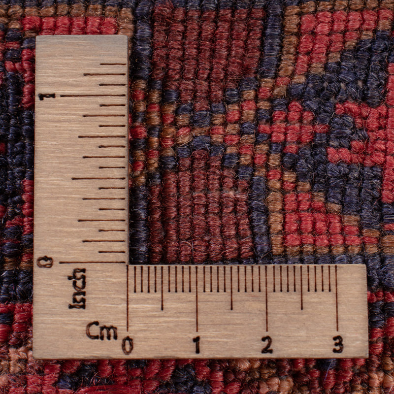 Kelim Afghan Teppich 161x201cm - dunkelrot