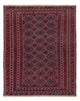 Kelim Afghan Teppich 158x196cm - dunkelrot
