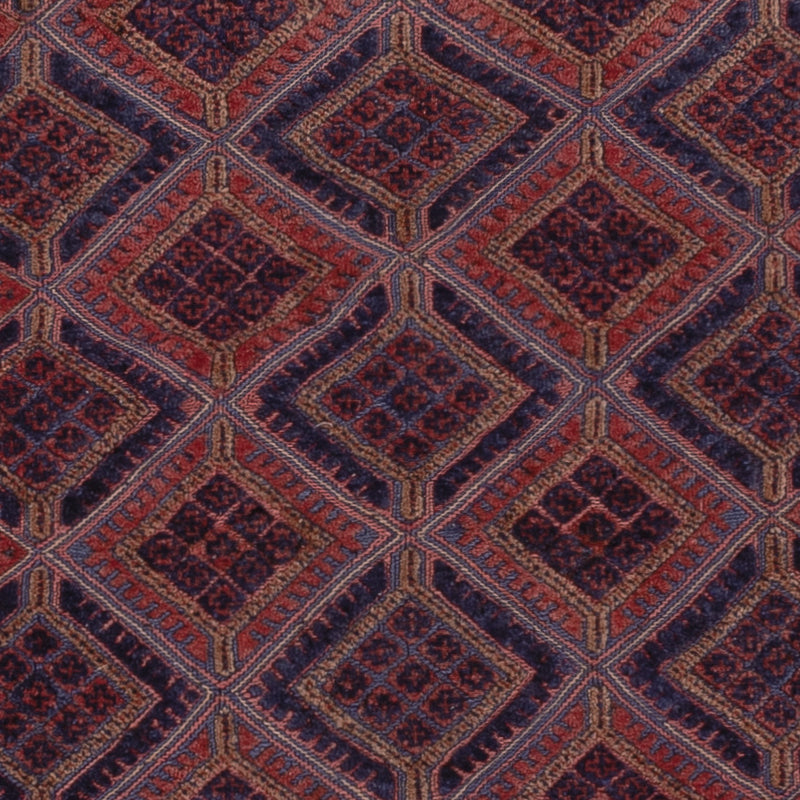 Kelim Afghan Teppich 158x196cm - dunkelrot