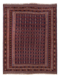 Kelim Afghan Teppich 146x191cm - dunkelrot – product image