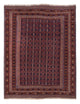 Kelim Afghan Teppich 146x191cm - dunkelrot