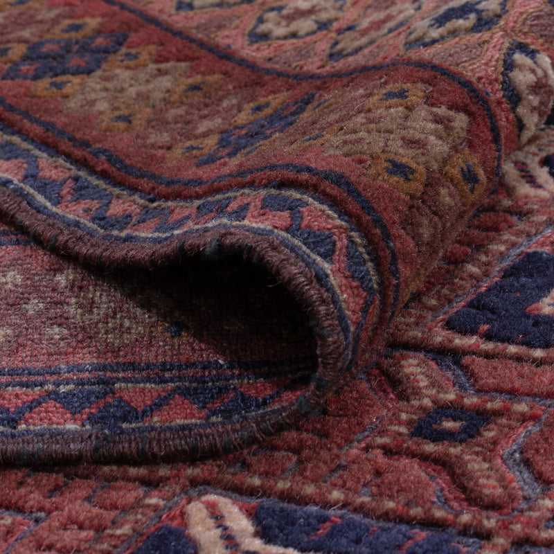 Kelim Afghan Teppich 146x191cm - dunkelrot