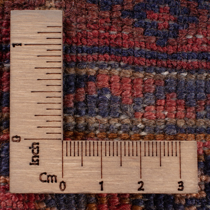 Kelim Afghan Teppich 146x191cm - dunkelrot