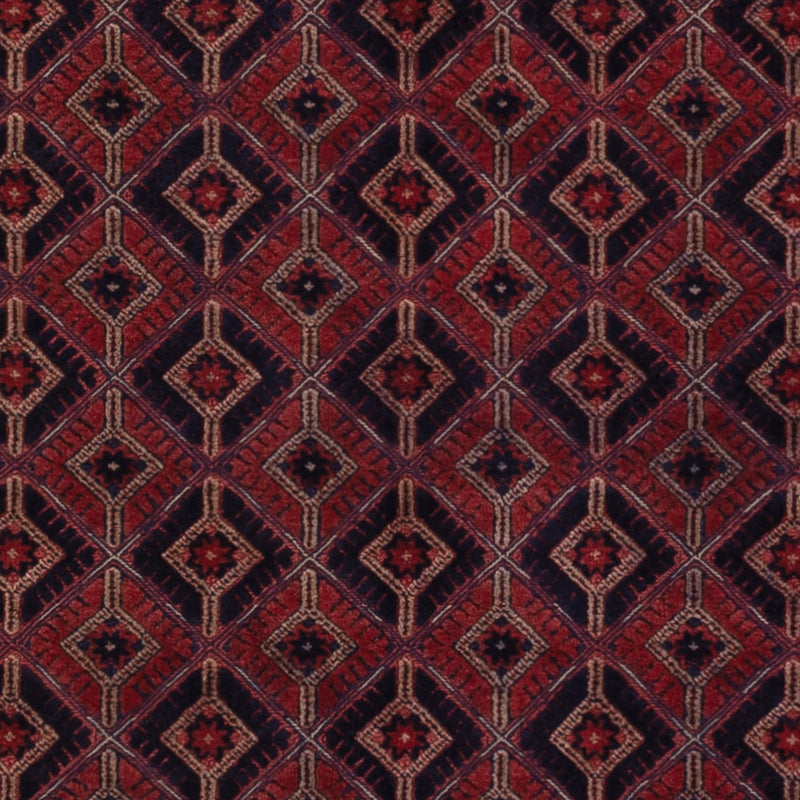Kelim Afghan Teppich 149x203cm - dunkelrot