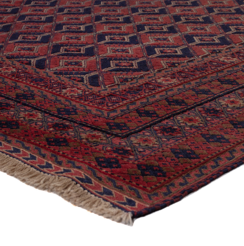 Kelim Afghan Teppich 149x203cm - dunkelrot