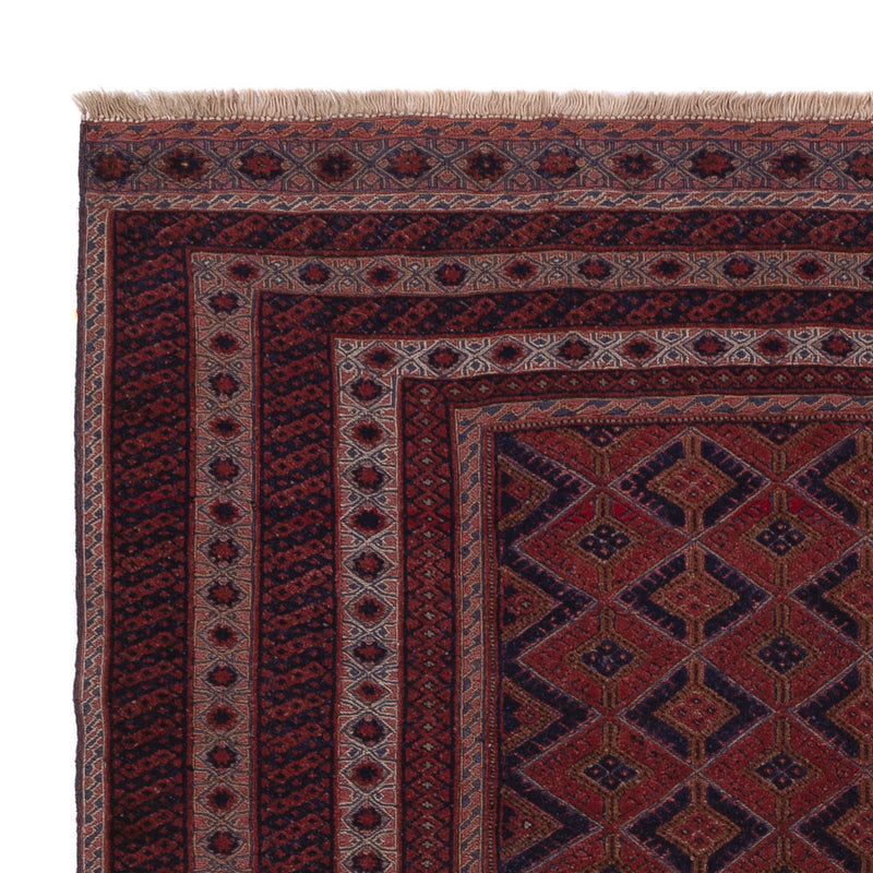 Kelim Afghan Teppich 152x202cm - dunkelrot