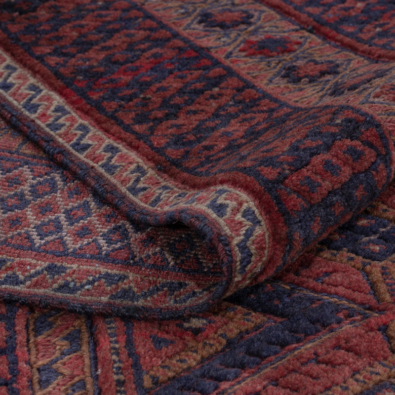 Kelim Afghan Teppich 152x202cm - dunkelrot