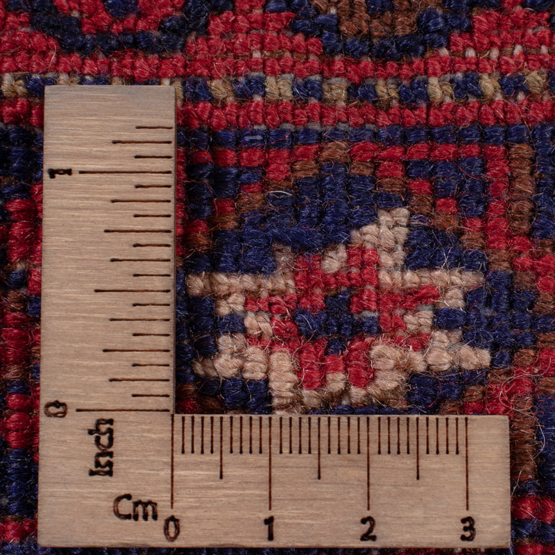Kelim Afghan Teppich 151x190cm - dunkelrot